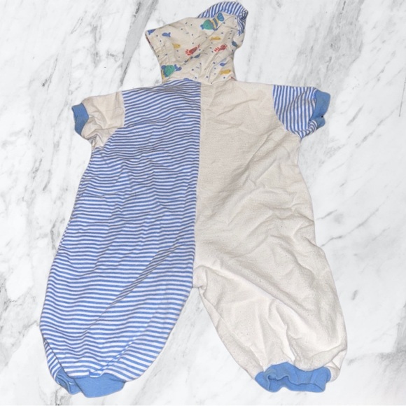 Calabash little boys jumpsuit short sleeve under the sea themed 6 months - Picture 2 of 3